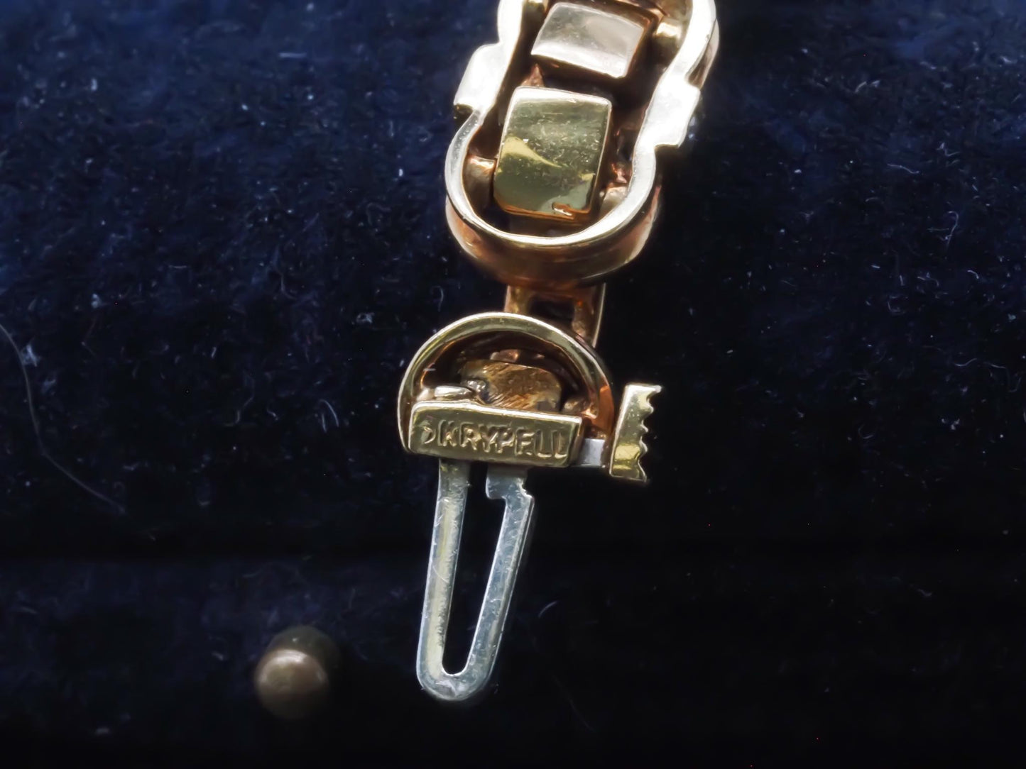 Estate Charles Krypell 18K Yellow Gold Diamond Bracelet - VHK#362a