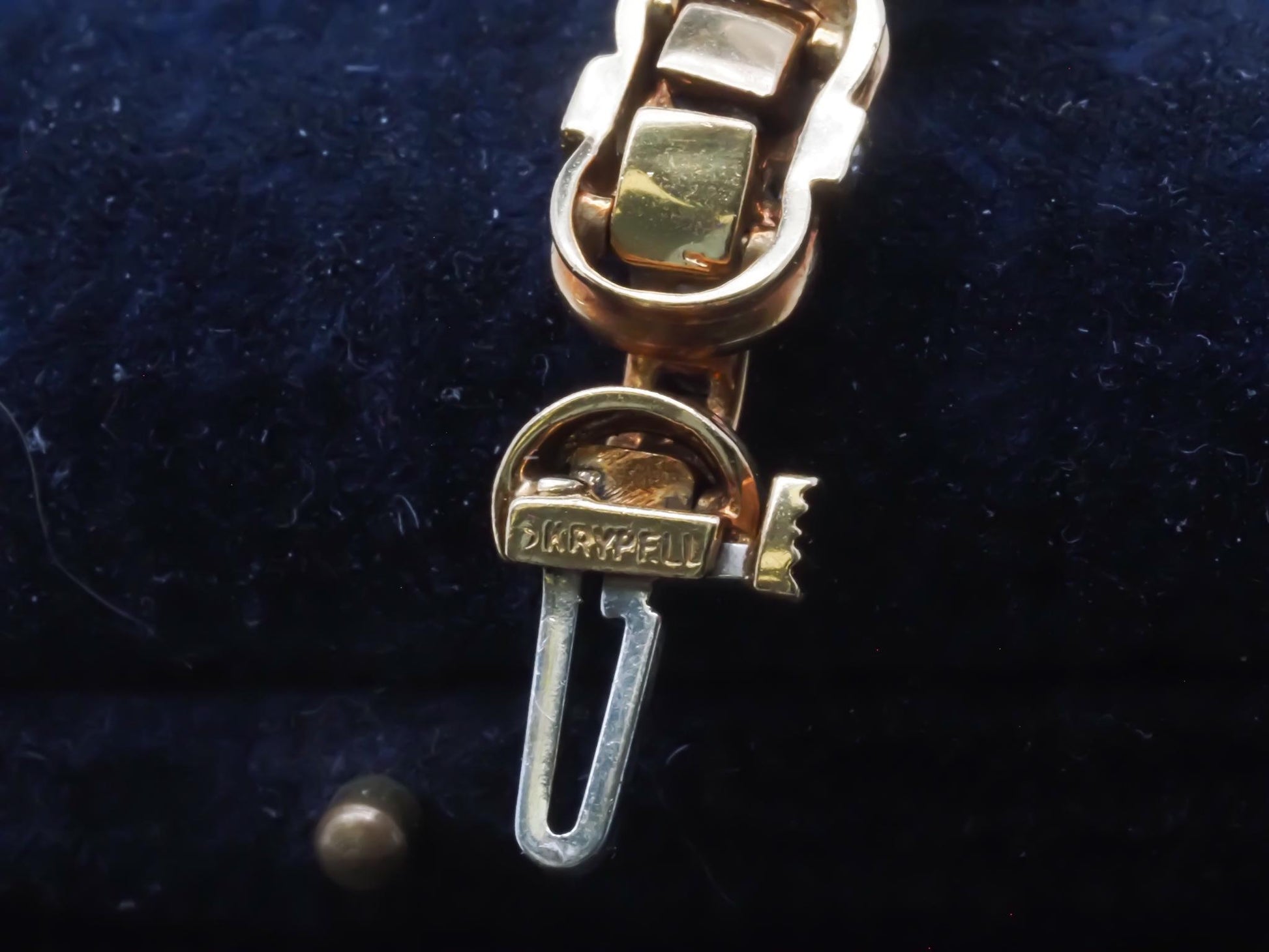 Estate Charles Krypell 18K Yellow Gold Diamond Bracelet - VHK#362a