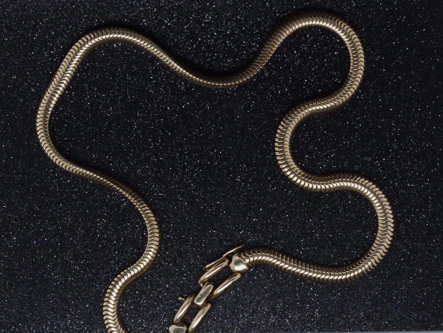 Estate 14K Yellow Gold TIFFANY & CO. Snake Chain Necklace - VHK#451B