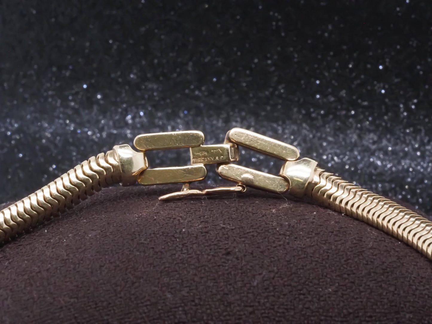 Estate 14K Yellow Gold TIFFANY & CO. Snake Chain Necklace - VHK#451B