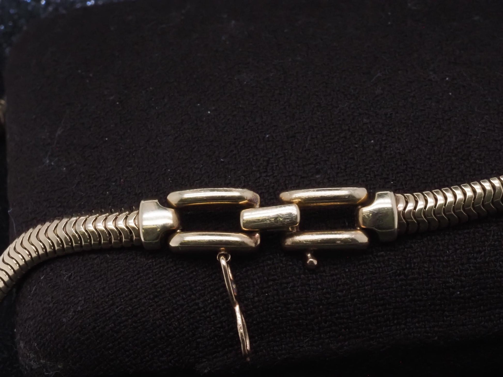 Estate 14K Yellow Gold TIFFANY & CO. Snake Chain Necklace - VHK#451B