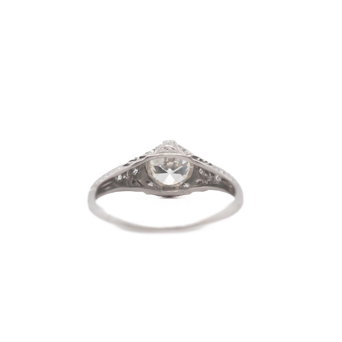Circa 1900s GIA .92ct Old European Brilliant Diamond Engagement Ring - VEG#25b