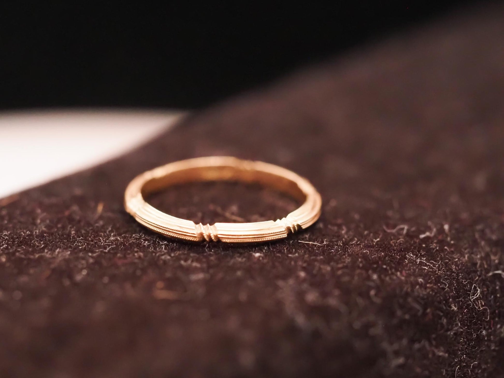 Vintage 14K Yellow Gold Wedding Band Size 5.75 - VHK#632