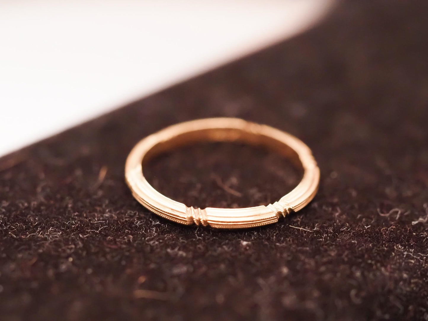 Vintage 14K Yellow Gold Wedding Band Size 5.75 - VHK#632