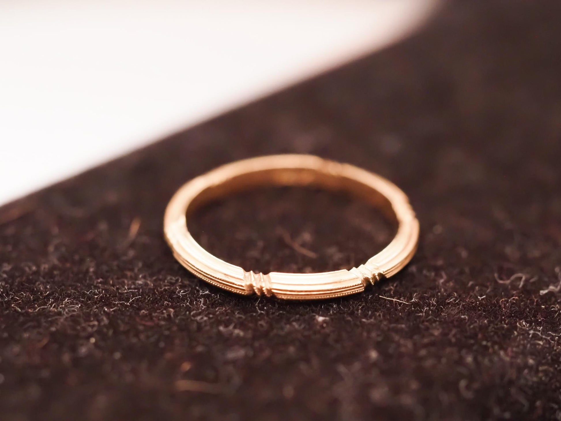 Vintage 14K Yellow Gold Wedding Band Size 5.75 - VHK#632