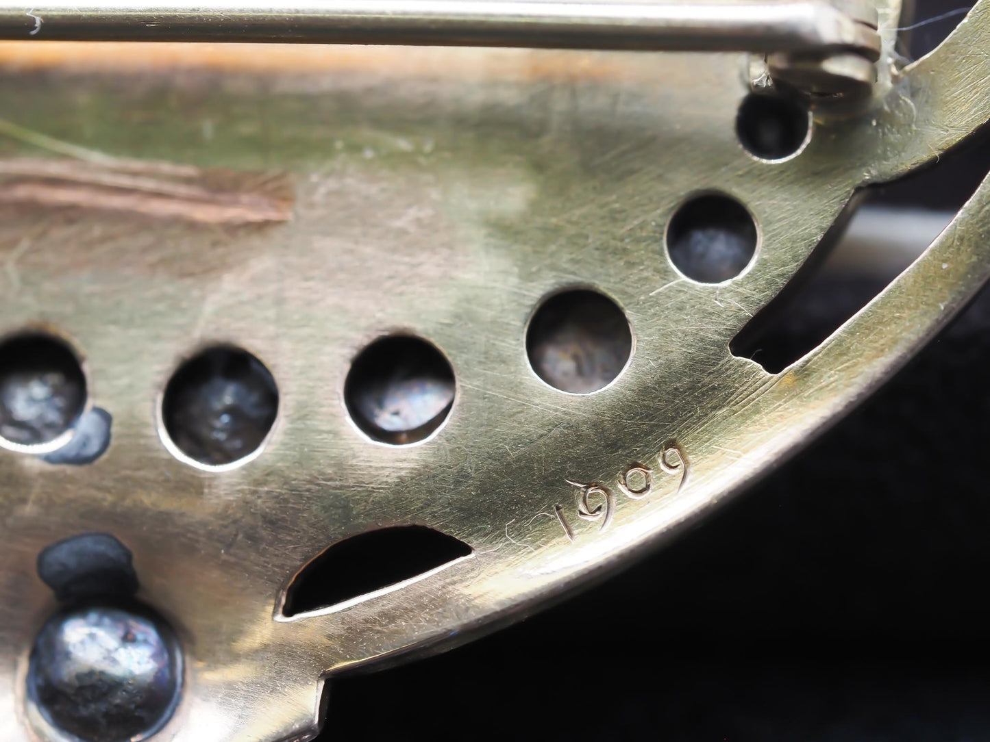 Estate Arts & Crafts Era “JAMES WINN” Opal Necklace 18K Yellow Gold - VHK#182c