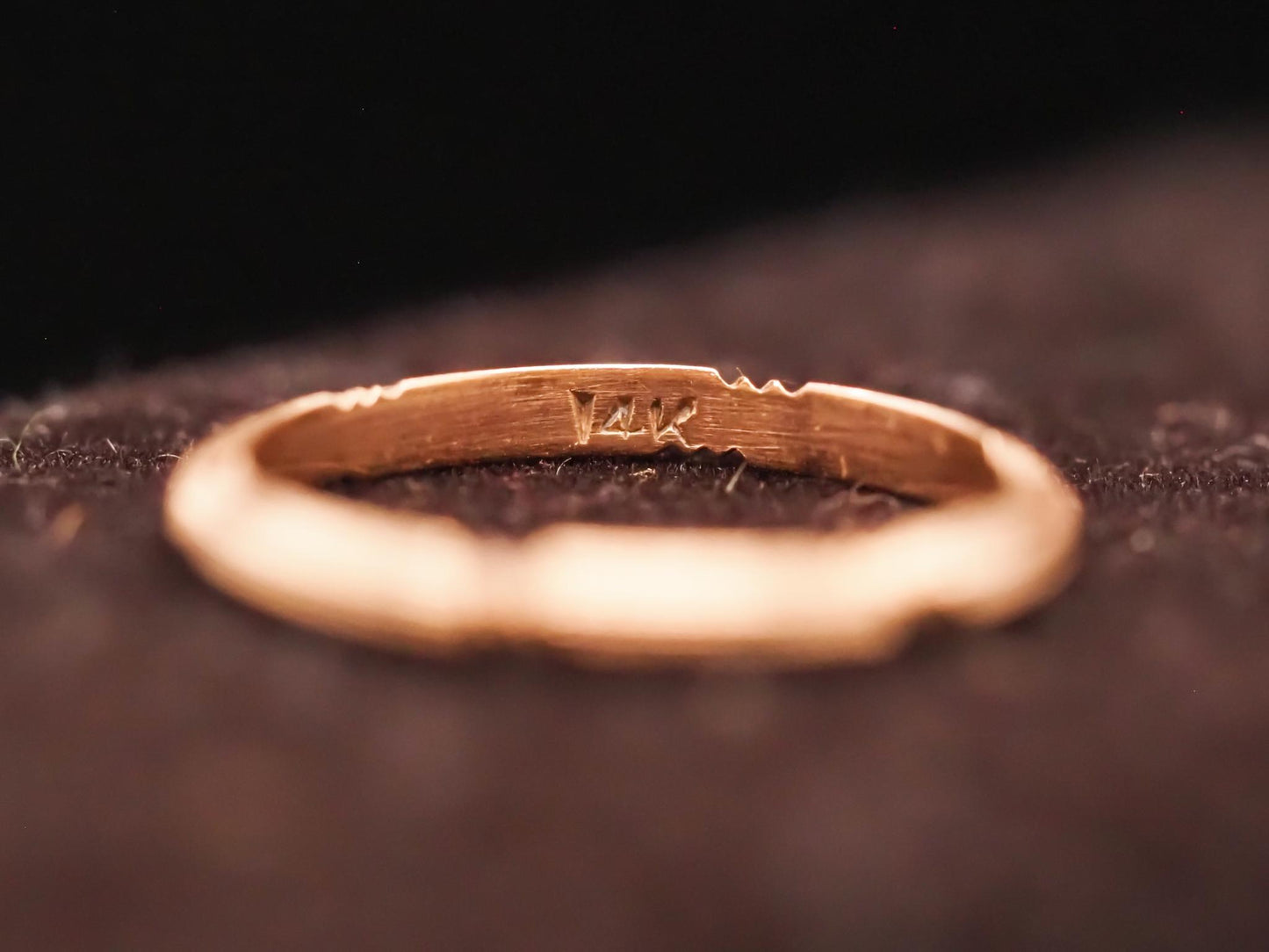 Vintage 14K Yellow Gold Wedding Band Size 5.75 - VHK#632
