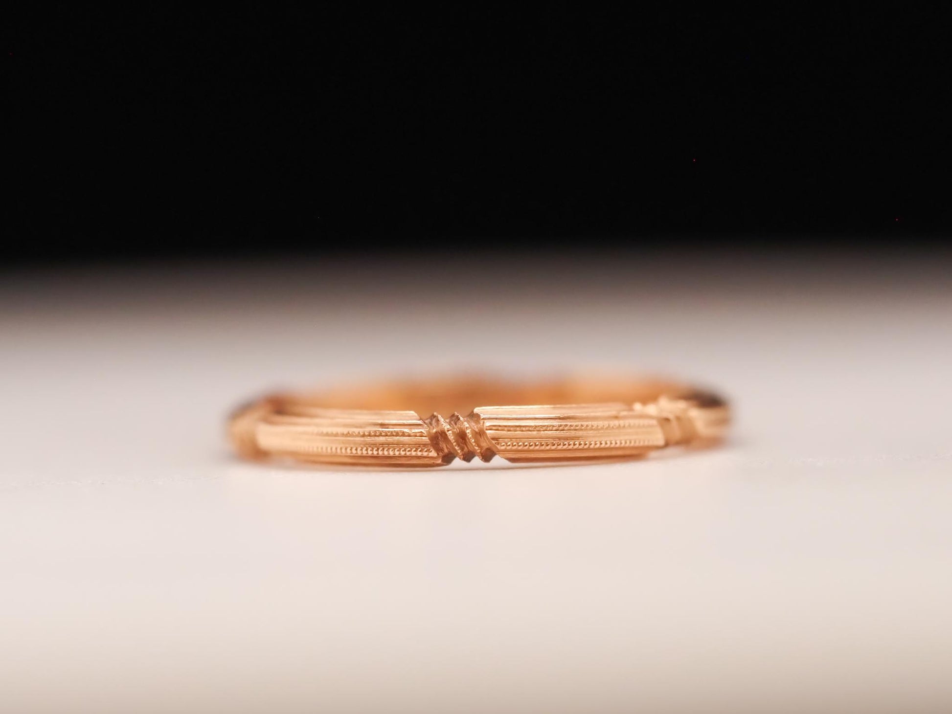 Vintage 14K Yellow Gold Wedding Band Size 5.75 - VHK#632