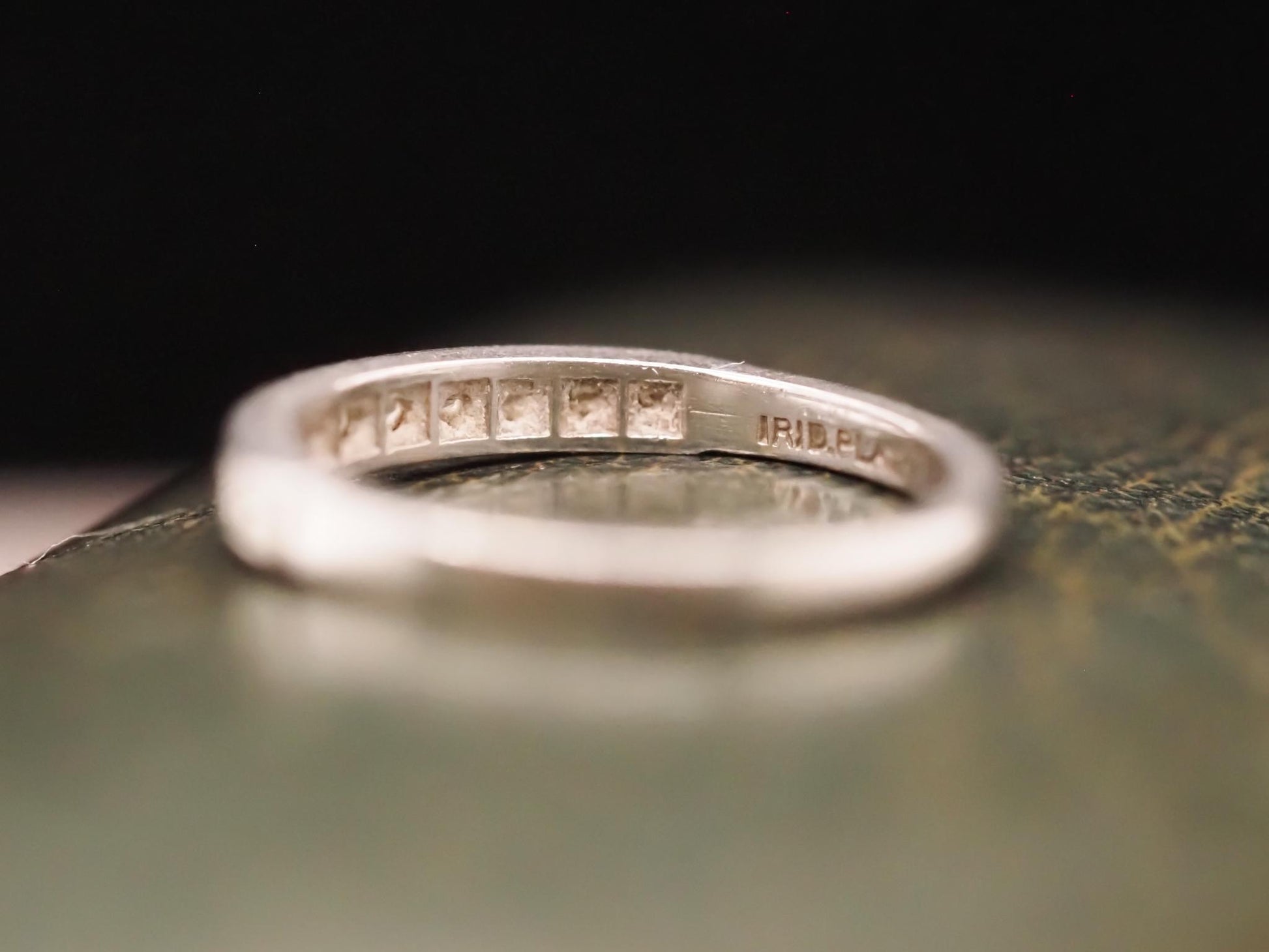 Circa 1943 Engraved Tiffany & Co Diamond Wedding Band - VHK#634