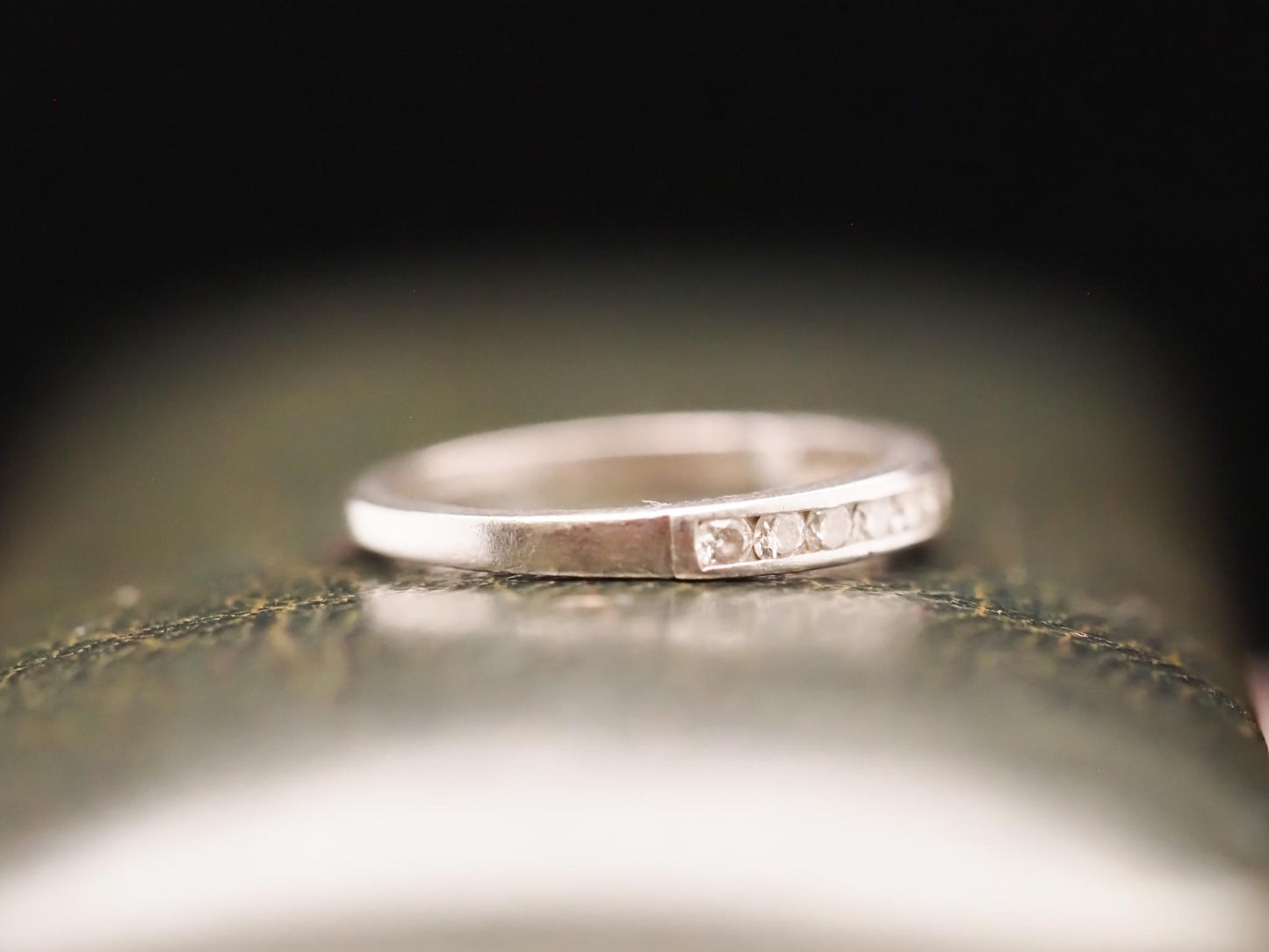 Circa 1943 Engraved Tiffany & Co Diamond Wedding Band - VHK#634