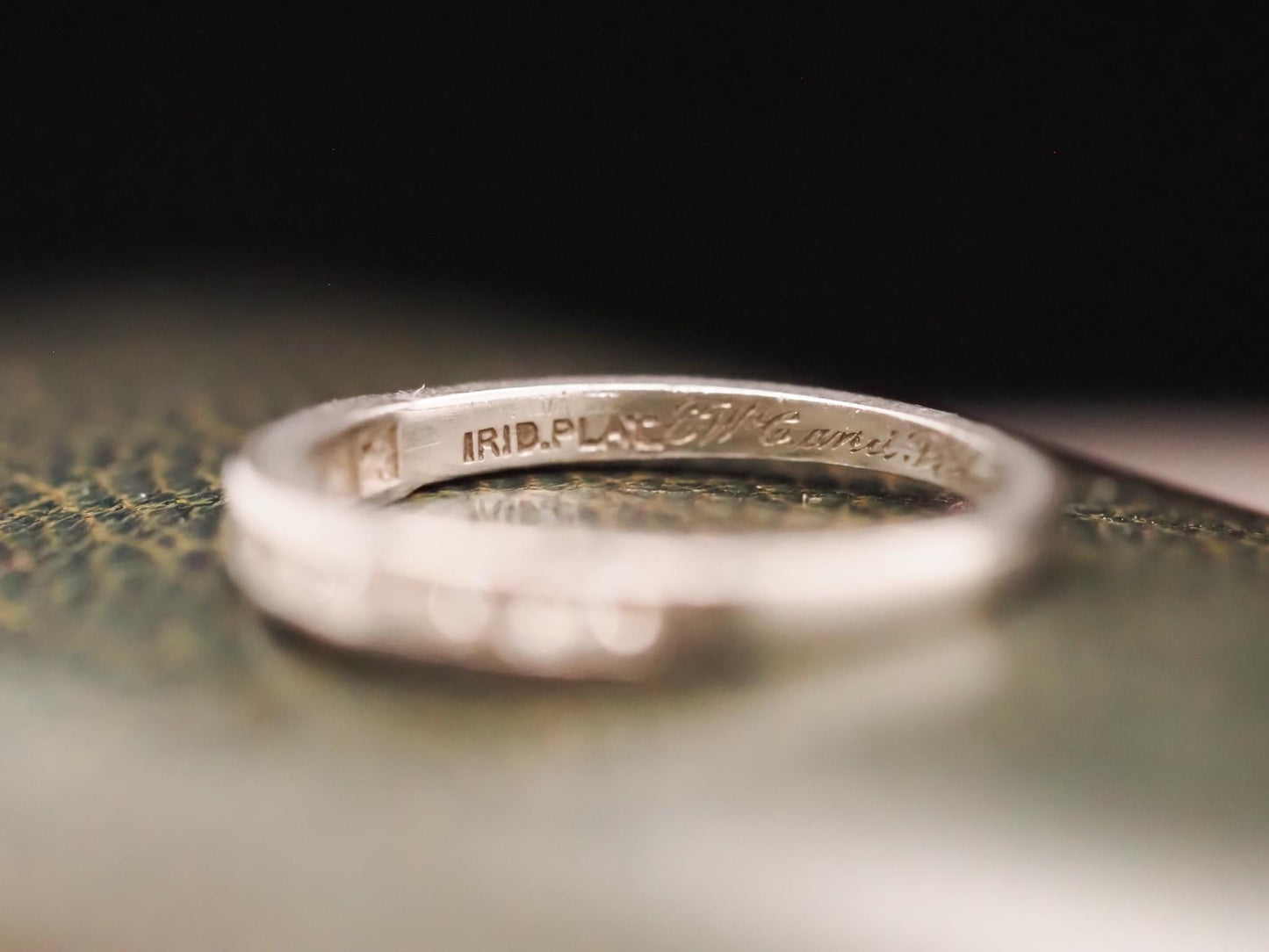 Circa 1943 Engraved Tiffany & Co Diamond Wedding Band - VHK#634