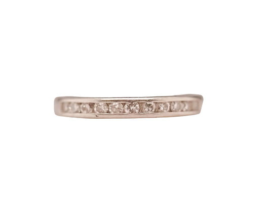 Circa 1943 Engraved Tiffany & Co Diamond Wedding Band - VHK#634