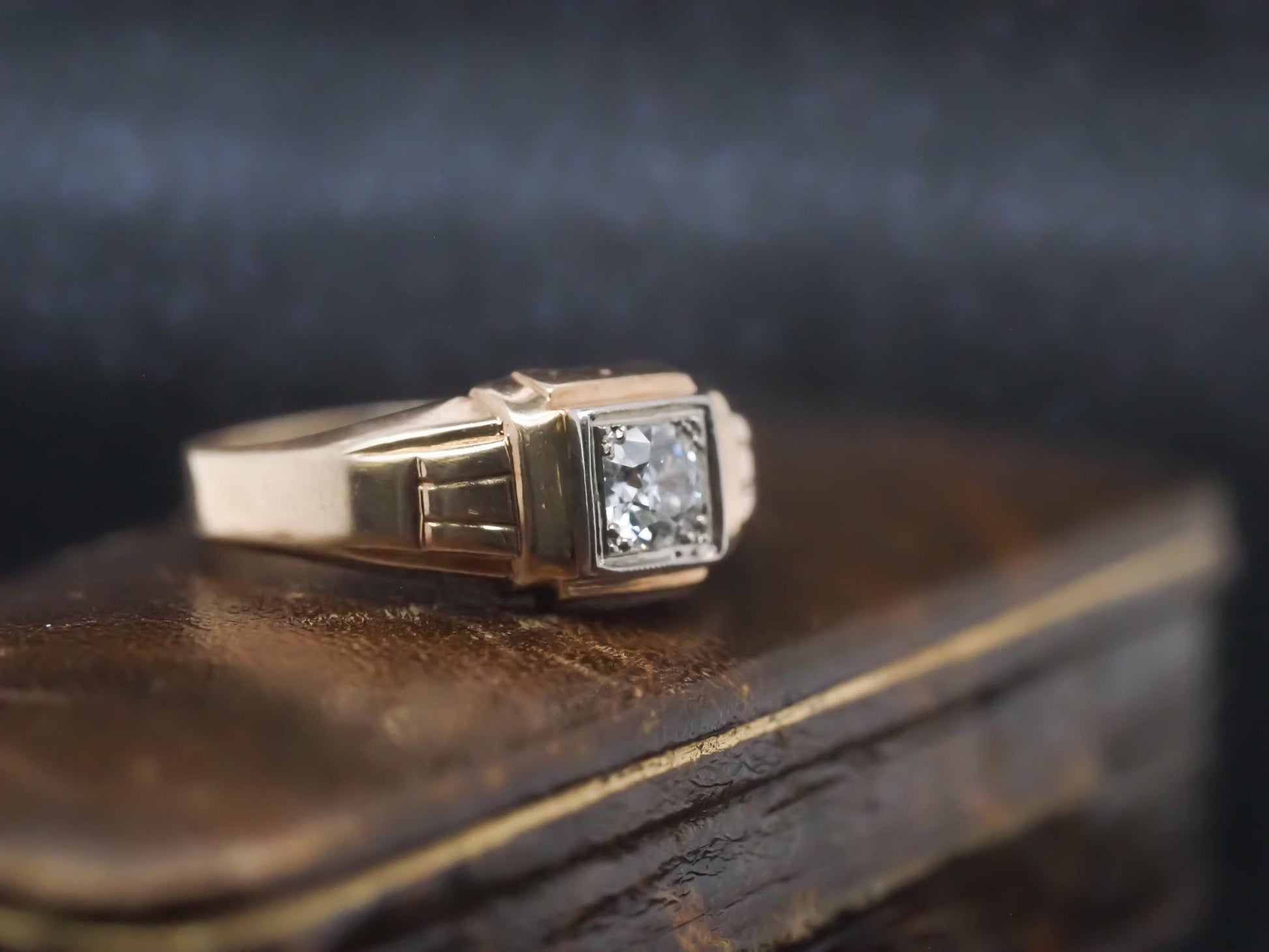 Estate Art Deco .50ct Old European Diamond Engagement Ring - VHK#878a