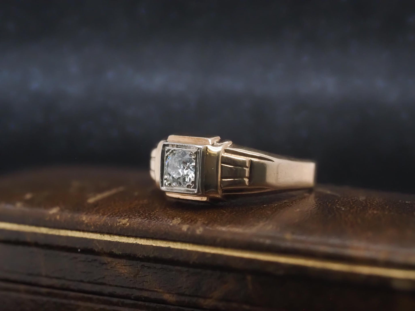 Estate Art Deco .50ct Old European Diamond Engagement Ring - VHK#878a