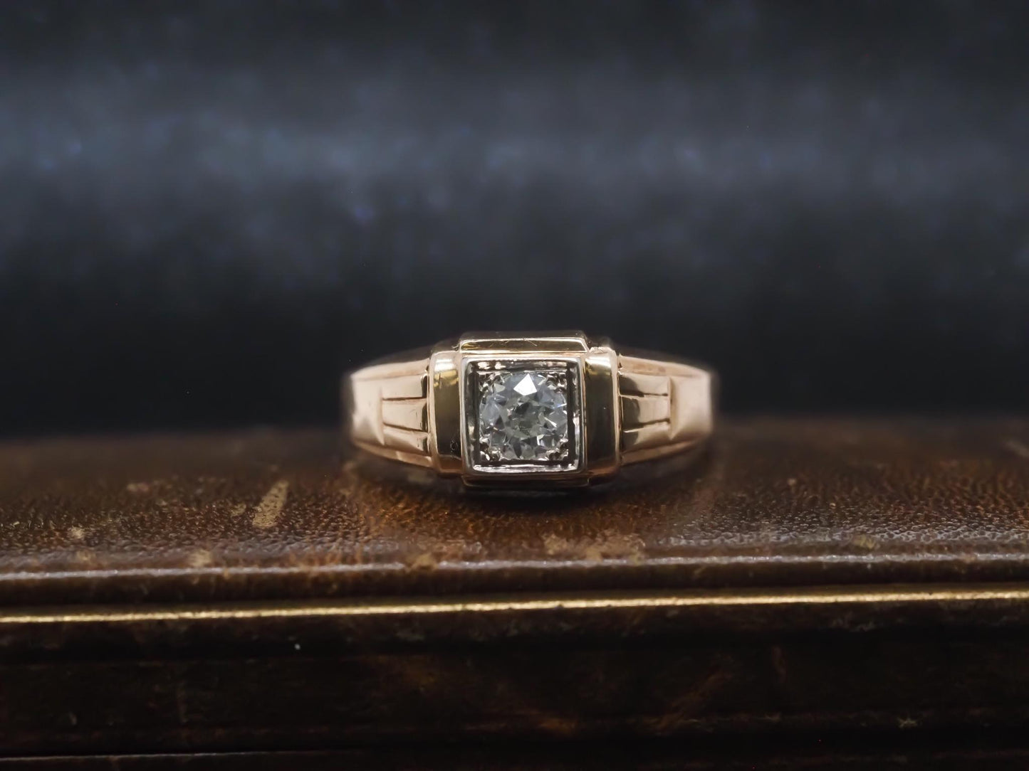 Estate Art Deco .50ct Old European Diamond Engagement Ring - VHK#878a