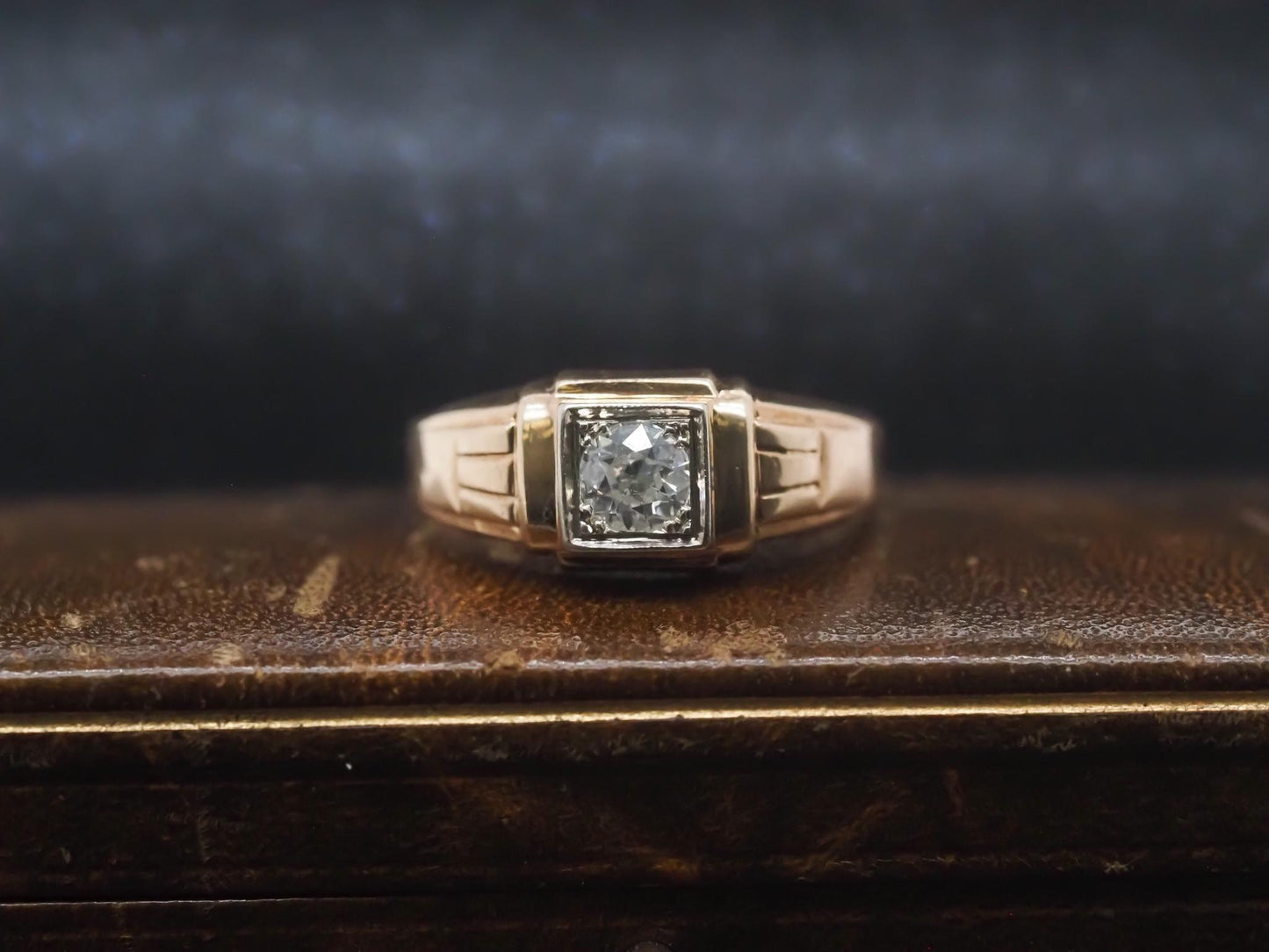 Estate Art Deco .50ct Old European Diamond Engagement Ring - VHK#878a