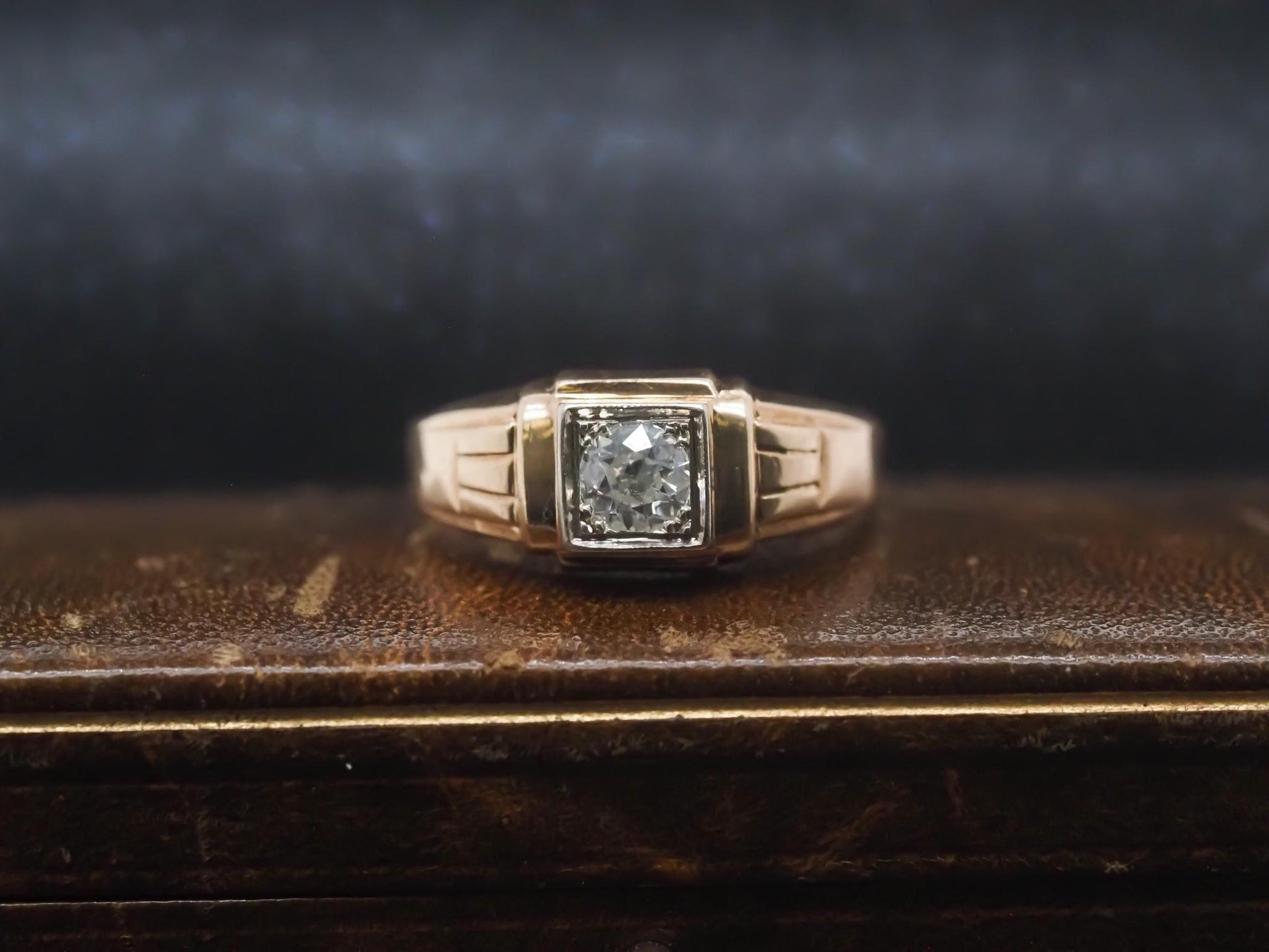 Estate Art Deco .50ct Old European Diamond Engagement Ring - VHK#878a