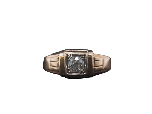 Estate Art Deco .50ct Old European Diamond Engagement Ring - VHK#878a