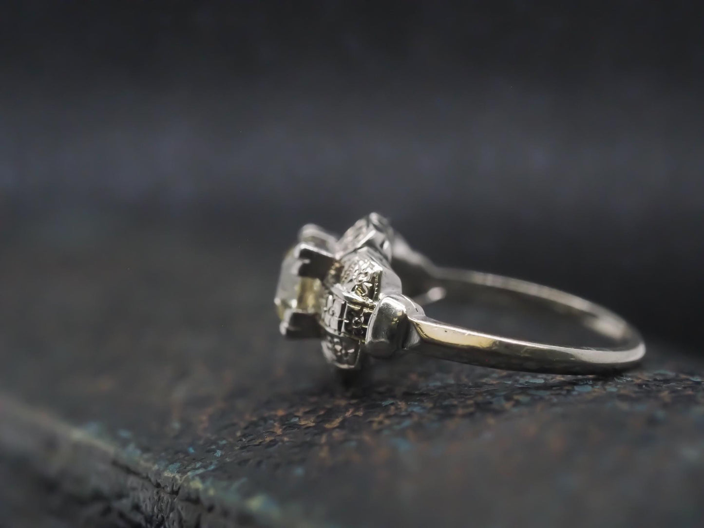 Estate Art Deco 1.00ct Old European Diamond Engagement Ring - VHK#951a