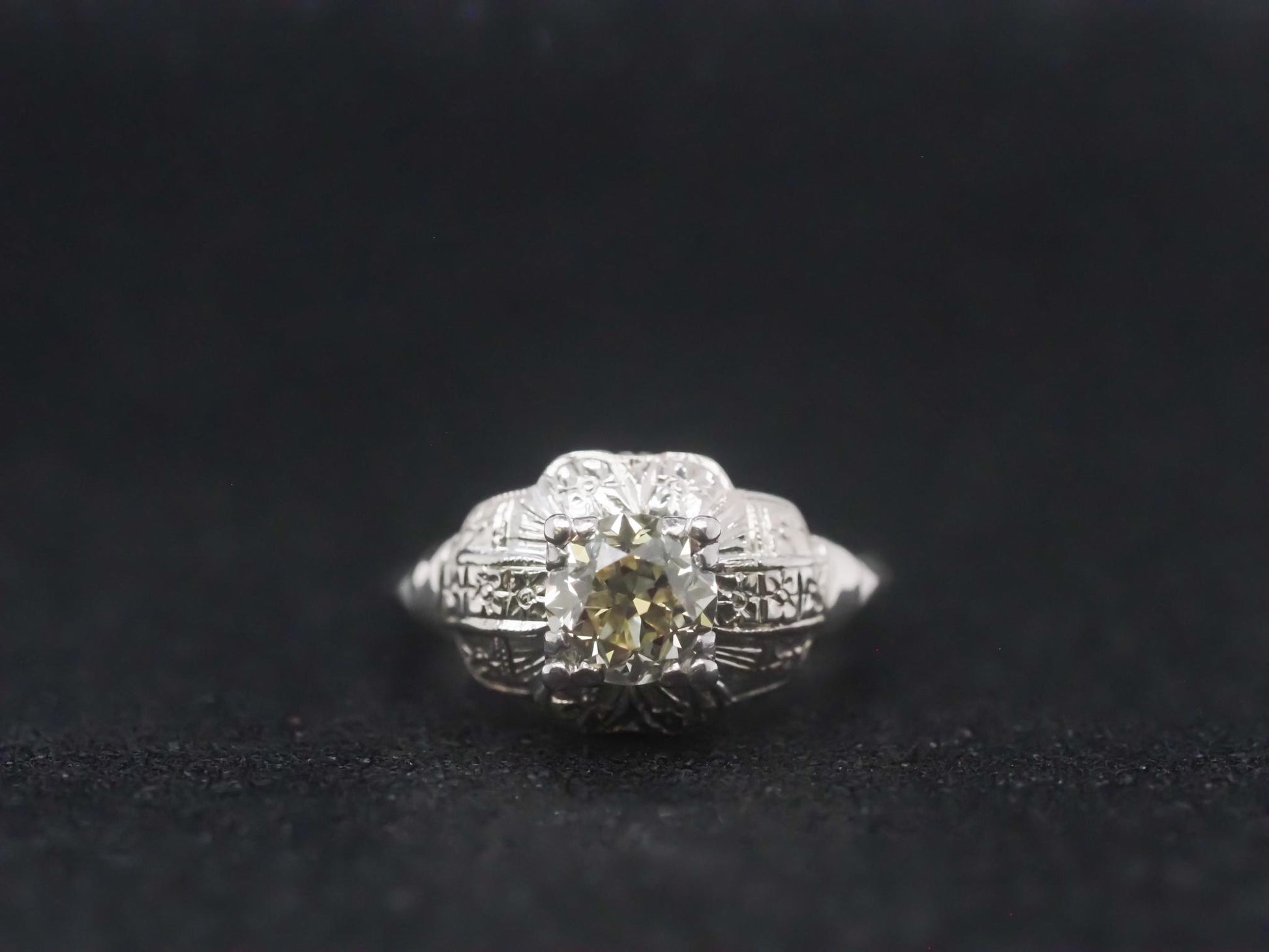 Estate Art Deco 1.00ct Old European Diamond Engagement Ring - VHK#951a