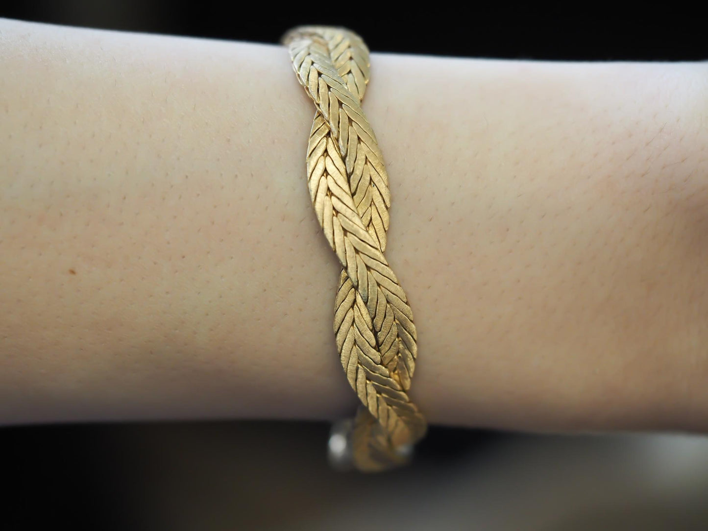 Estate 18K Yellow Gold BUCCELLATI Weave Bracelet - VHK#244b