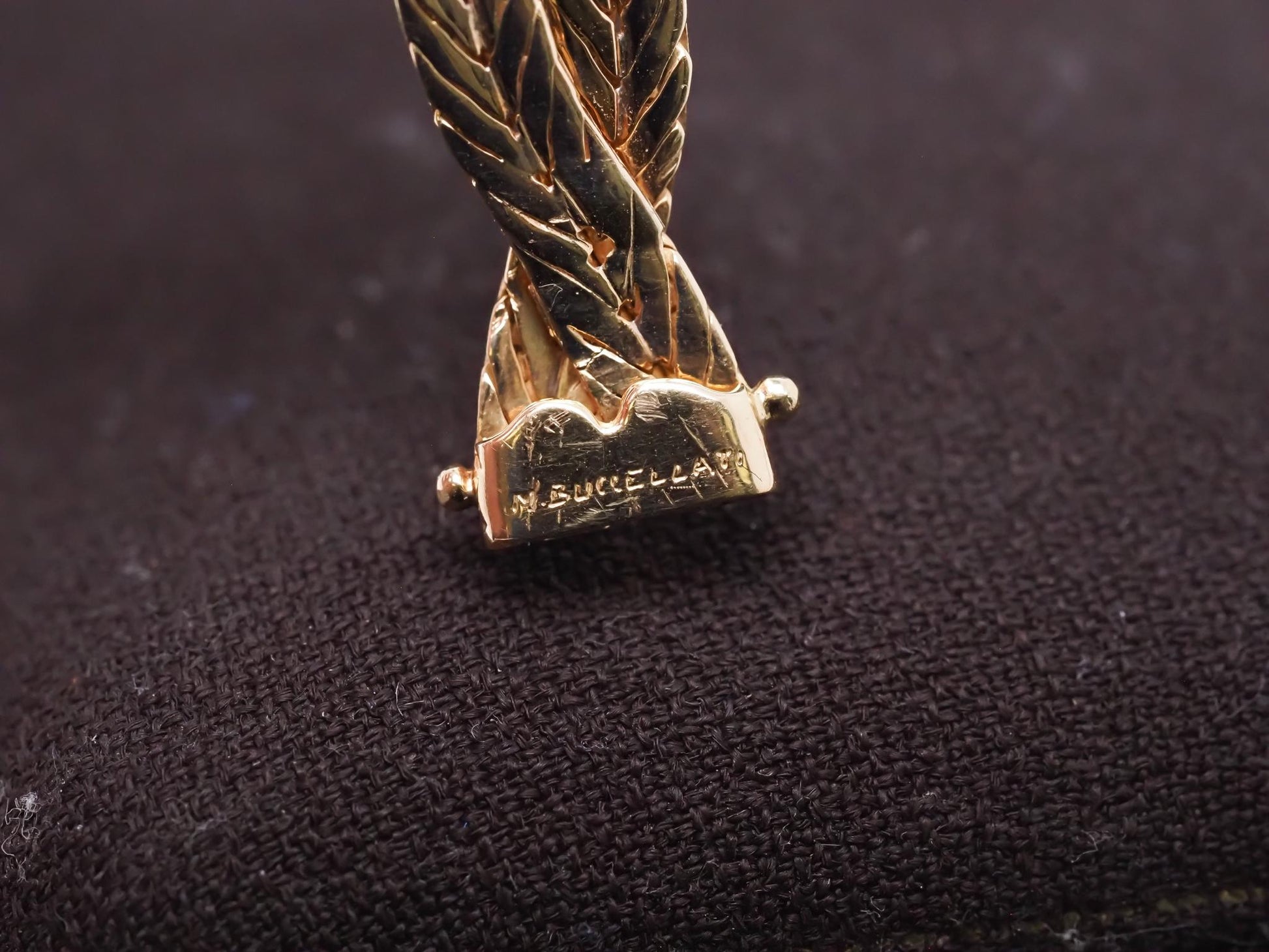 Estate 18K Yellow Gold BUCCELLATI Weave Bracelet - VHK#244b