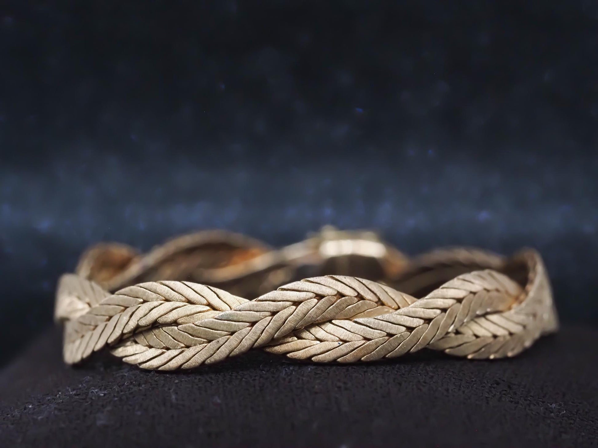 Estate 18K Yellow Gold BUCCELLATI Weave Bracelet - VHK#244b