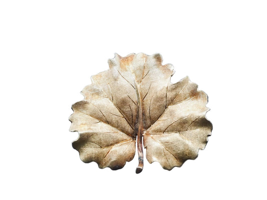 Estate 18K Yellow Gold Buccellati Leaf Brooch and Pin - VHK#243b