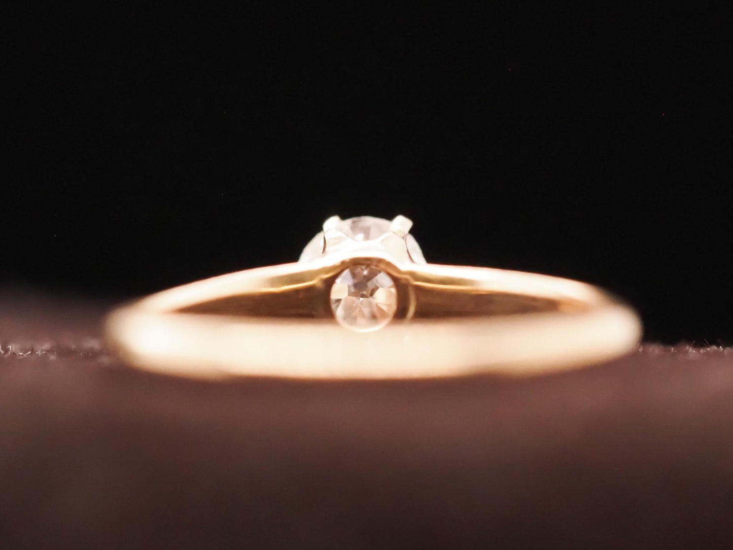 Circa 1900s .55ct Old European Brilliant Diamond Engagement Ring - VHK#638