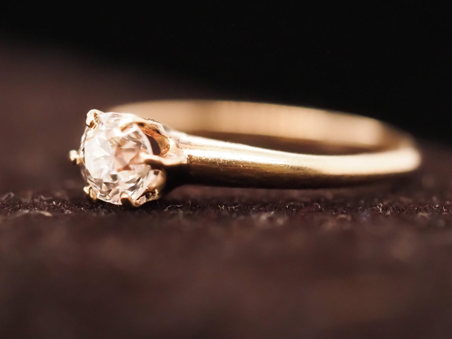 Circa 1900s .55ct Old European Brilliant Diamond Engagement Ring - VHK#638