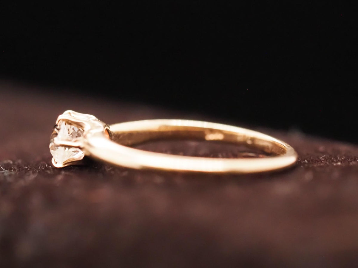 Circa 1900s .55ct Old European Brilliant Diamond Engagement Ring - VHK#638