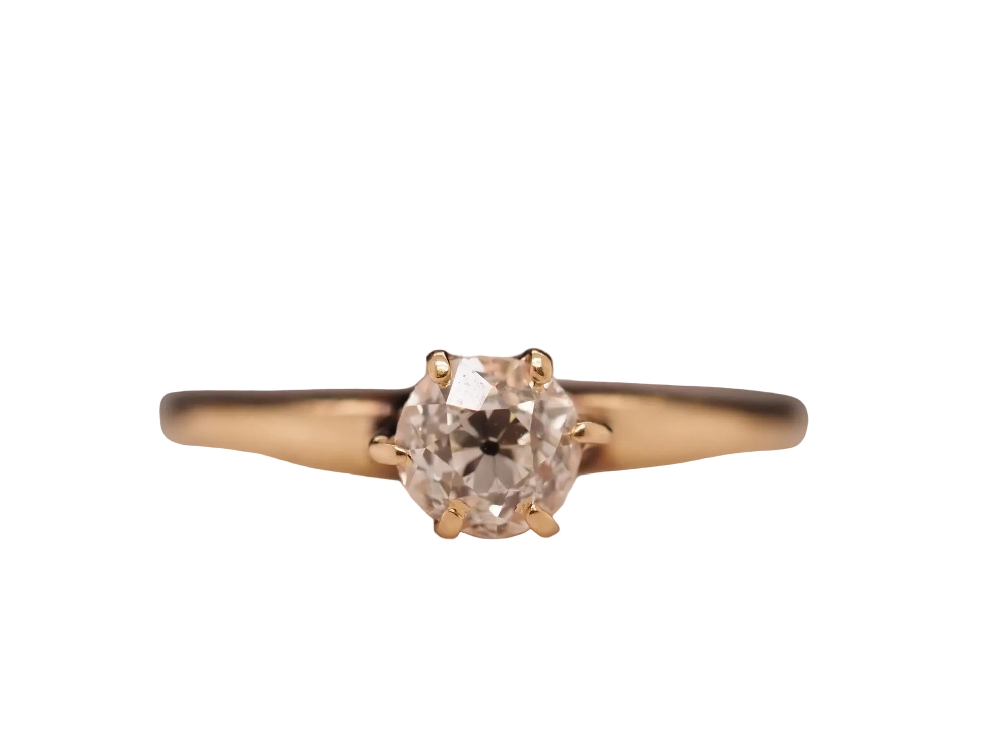 Circa 1900s .55ct Old European Brilliant Diamond Engagement Ring - VHK#638