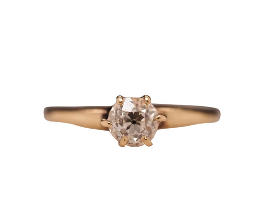 Circa 1900s .55ct Old European Brilliant Diamond Engagement Ring - VHK#638