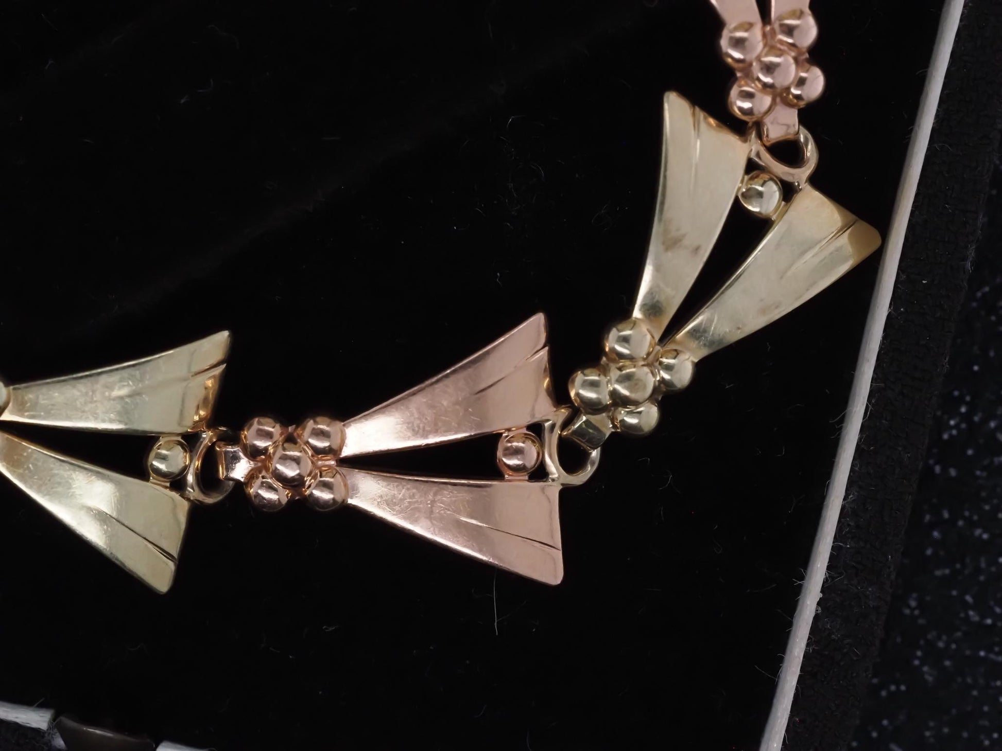 Estate Vintage Tiffany & Co. Rose and Yellow Gold 14K Gold Bracelet - VHK#998a