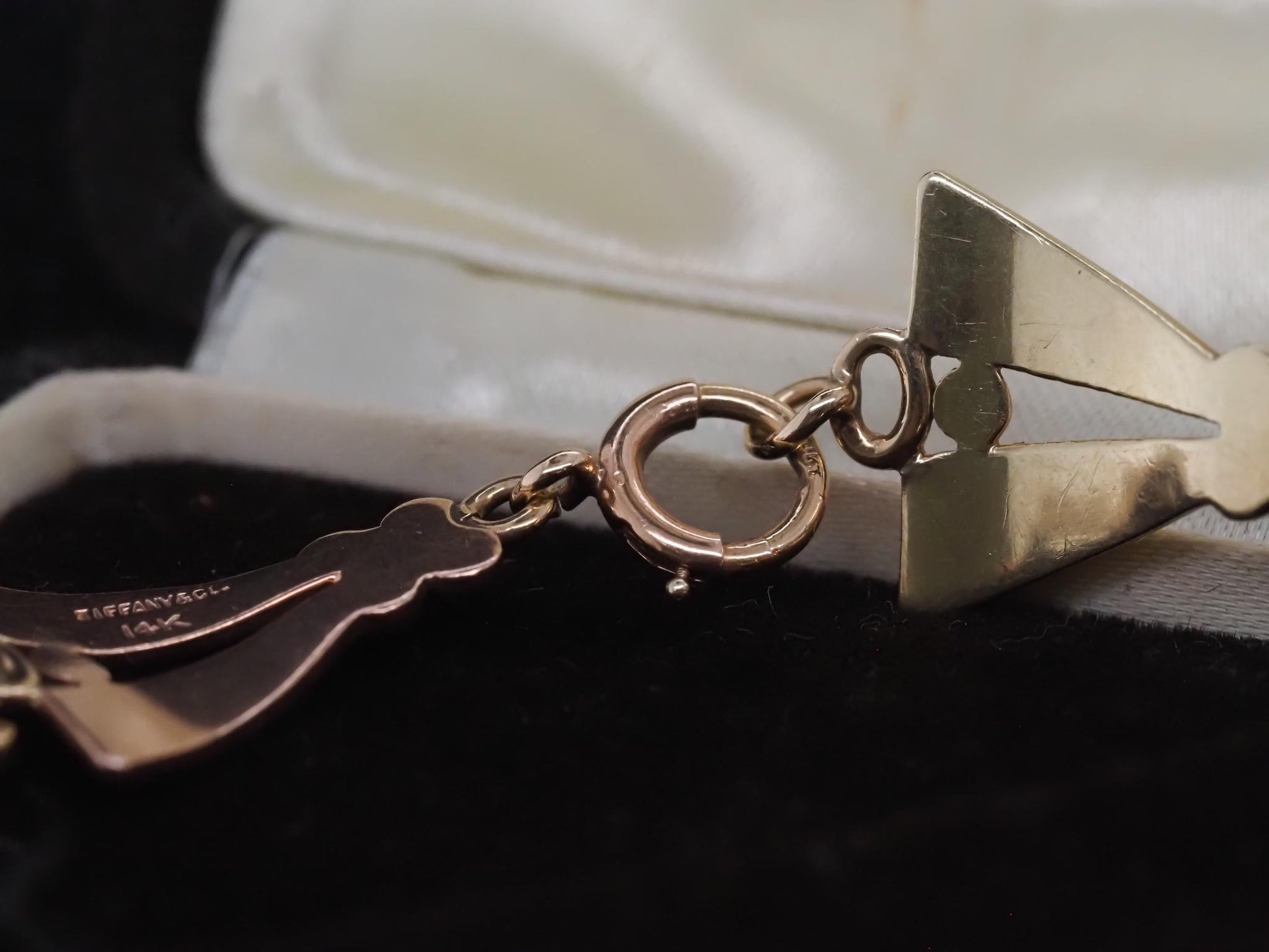 Estate Vintage Tiffany & Co. Rose and Yellow Gold 14K Gold Bracelet - VHK#998a