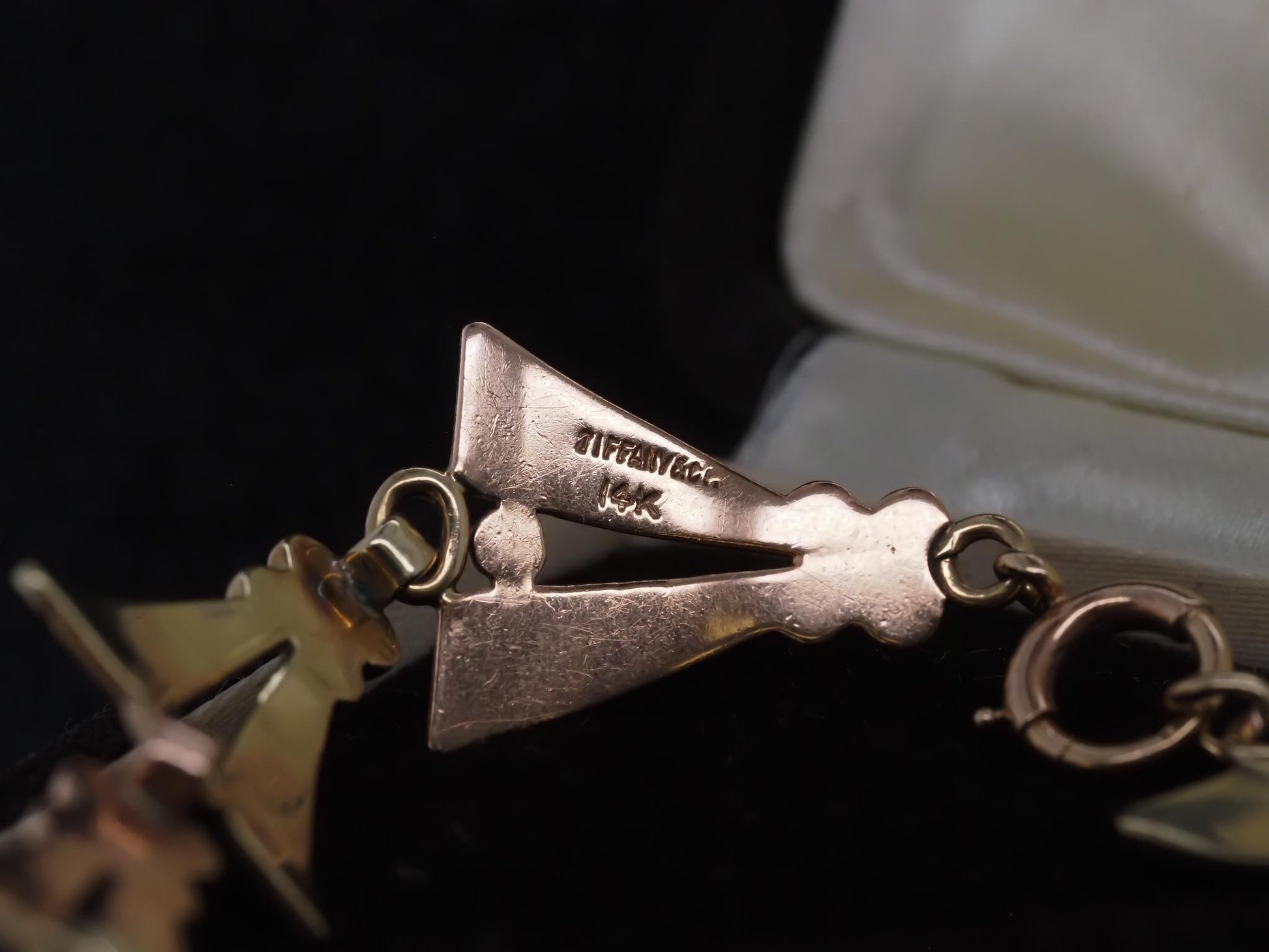 Estate Vintage Tiffany & Co. Rose and Yellow Gold 14K Gold Bracelet - VHK#998a