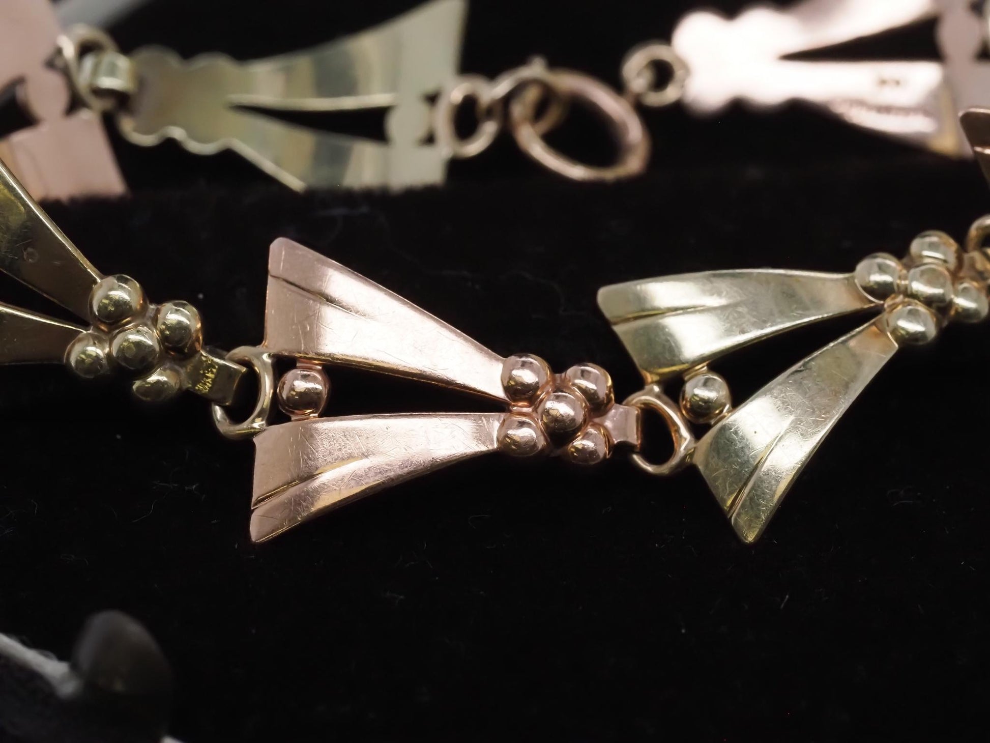 Estate Vintage Tiffany & Co. Rose and Yellow Gold 14K Gold Bracelet - VHK#998a