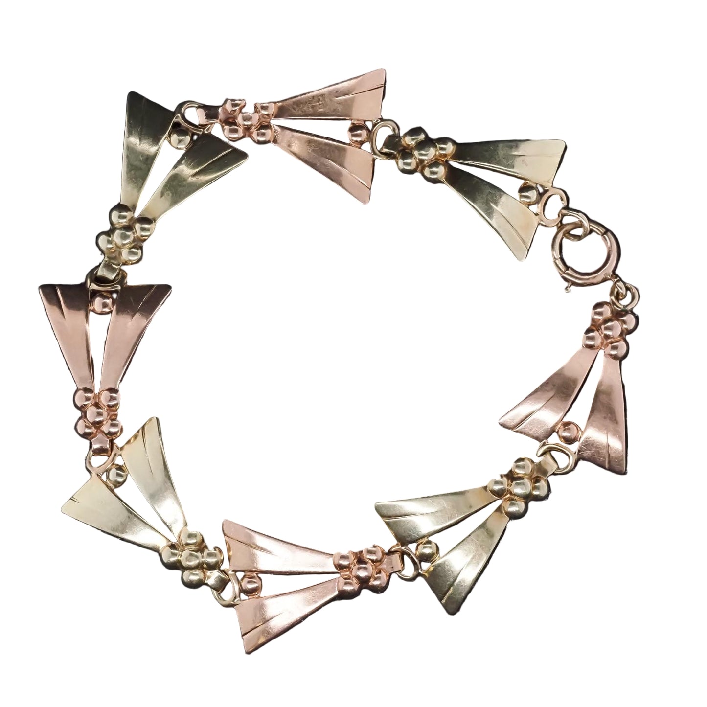 Estate Vintage Tiffany & Co. Rose and Yellow Gold 14K Gold Bracelet - VHK#998a