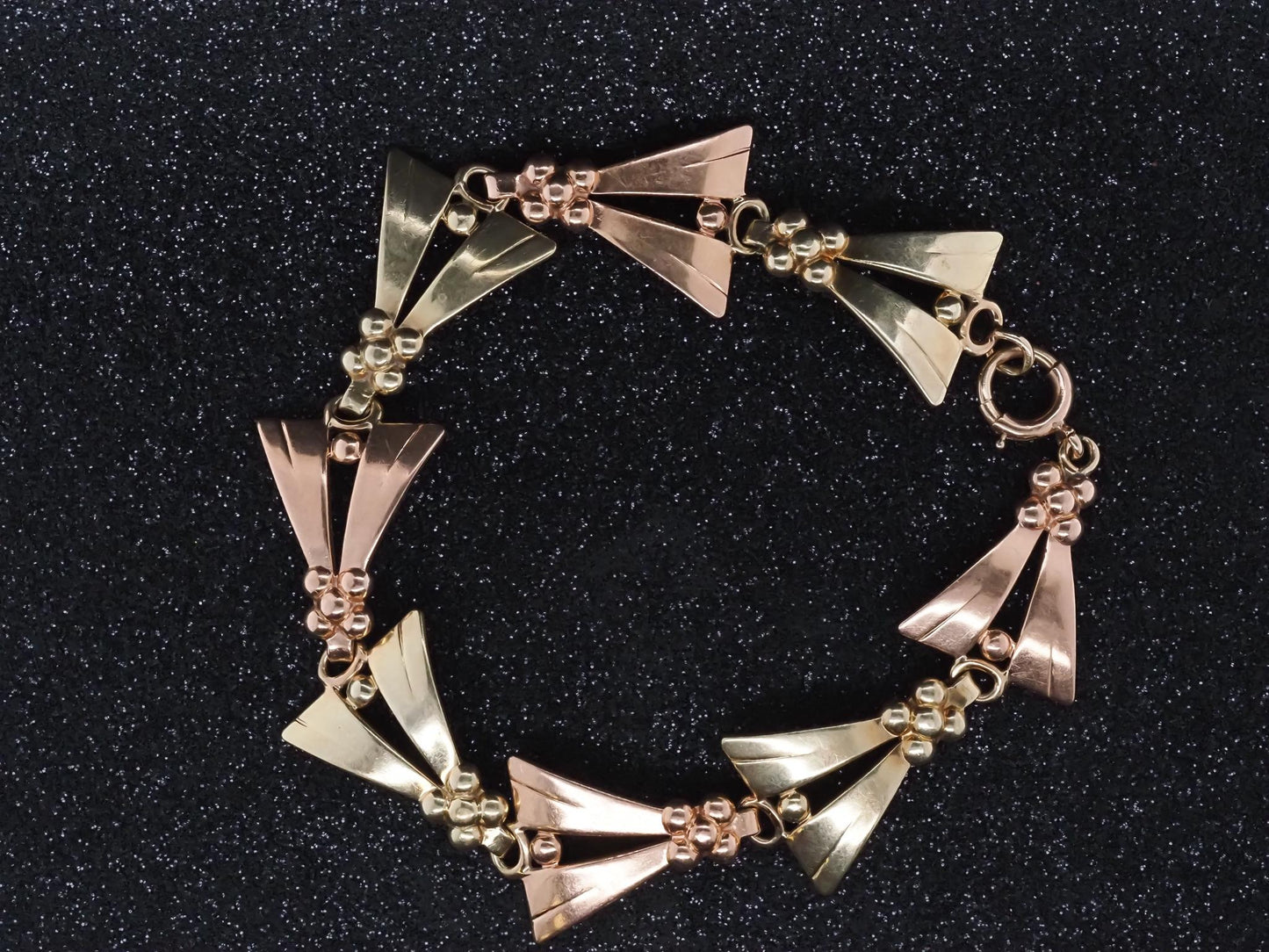 Estate Vintage Tiffany & Co. Rose and Yellow Gold 14K Gold Bracelet - VHK#998a