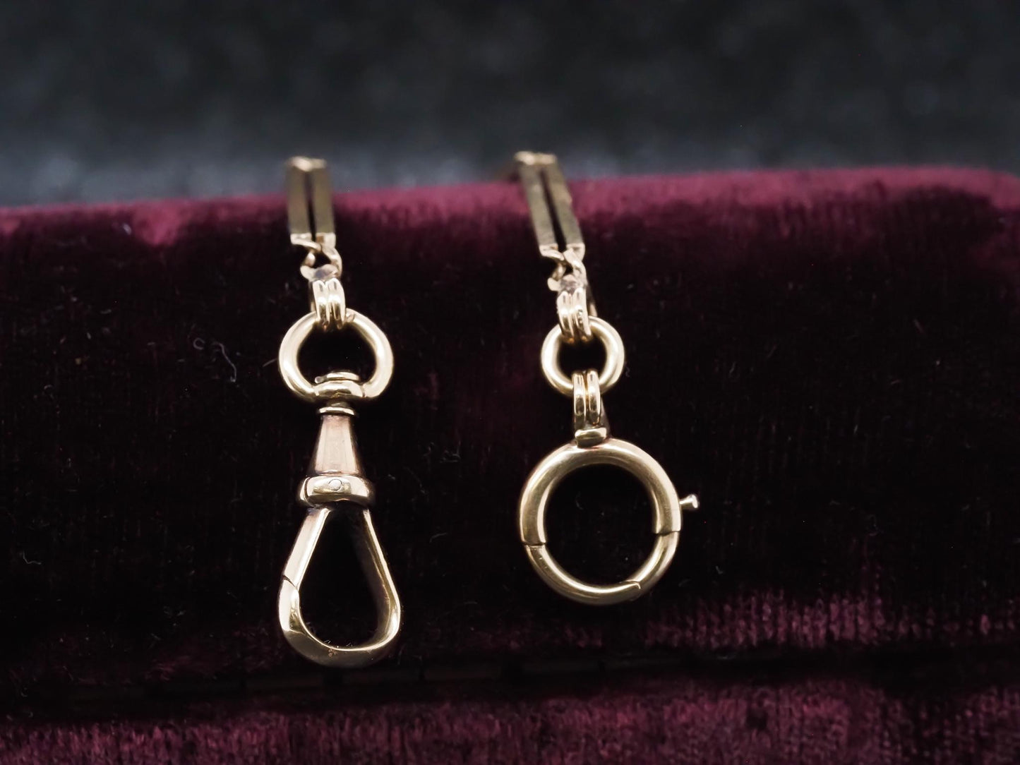 Estate Antique 14K Yellow Gold Unique Link Chain - VHK#744a