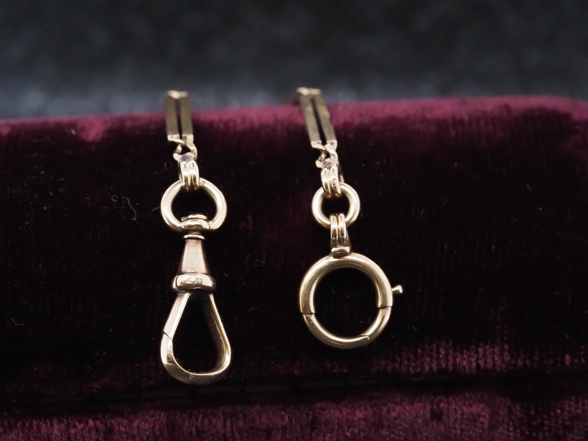 Estate Antique 14K Yellow Gold Unique Link Chain - VHK#744a