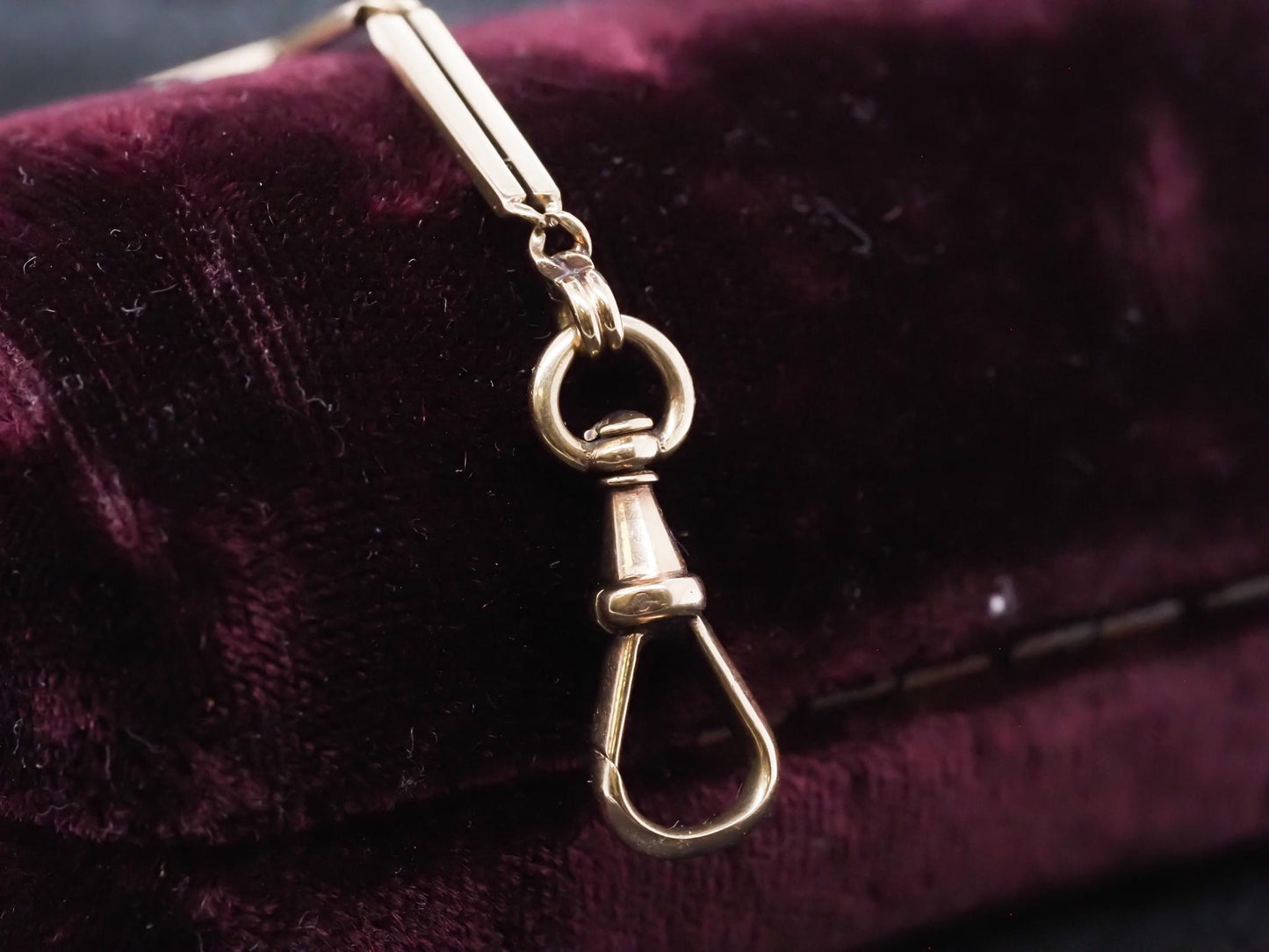 Estate Antique 14K Yellow Gold Unique Link Chain - VHK#744a