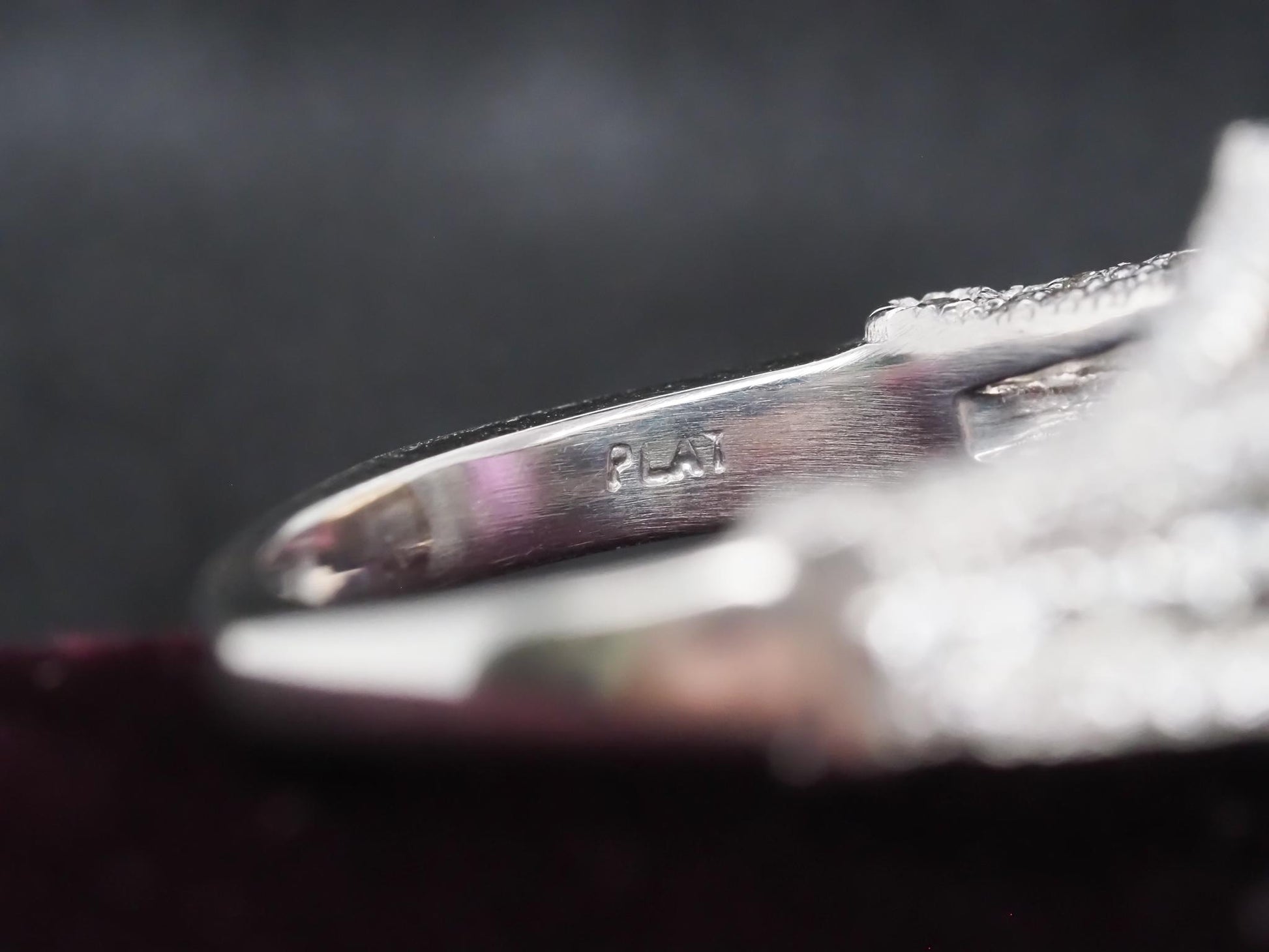 Estate Platinum 2.08ct Intense Pink Sapphire and Diamond Ring - VHK#550a