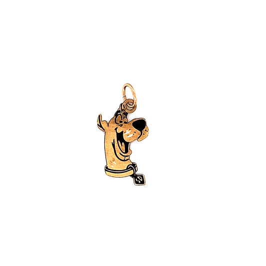 Vintage Scooby-Doo Head Charm in 14K Gold