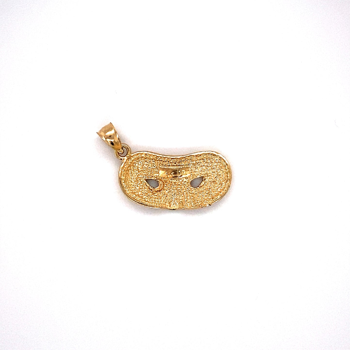Vintage Masquerade Mask Charm in 14K Gold