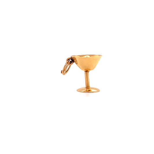 Vintage 1980s Chalice Charm in 14K Gold