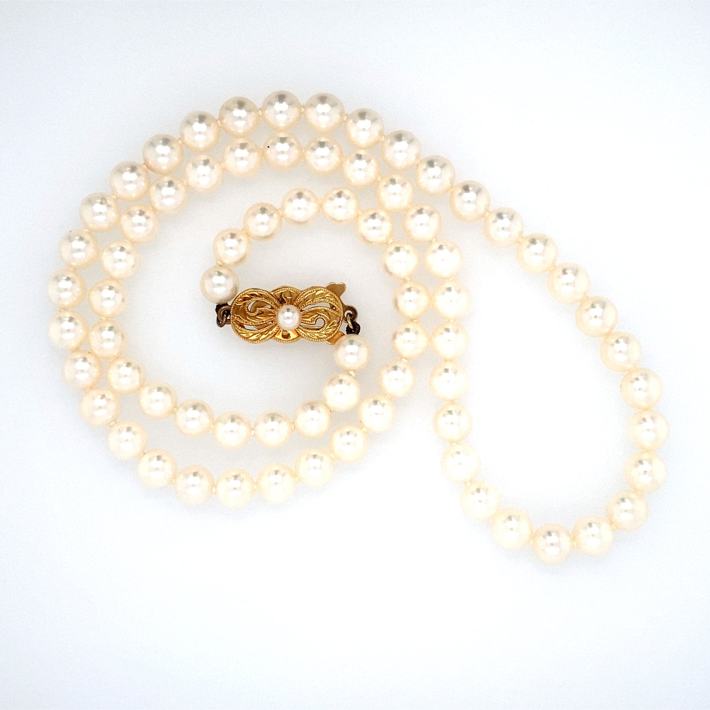 Vintage 1970s Mikimoto Pearl Strand Necklace