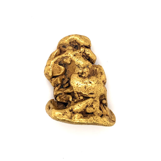 Circa 1890 120g Natural Australian Gold Nugget, 24 Karat Gold