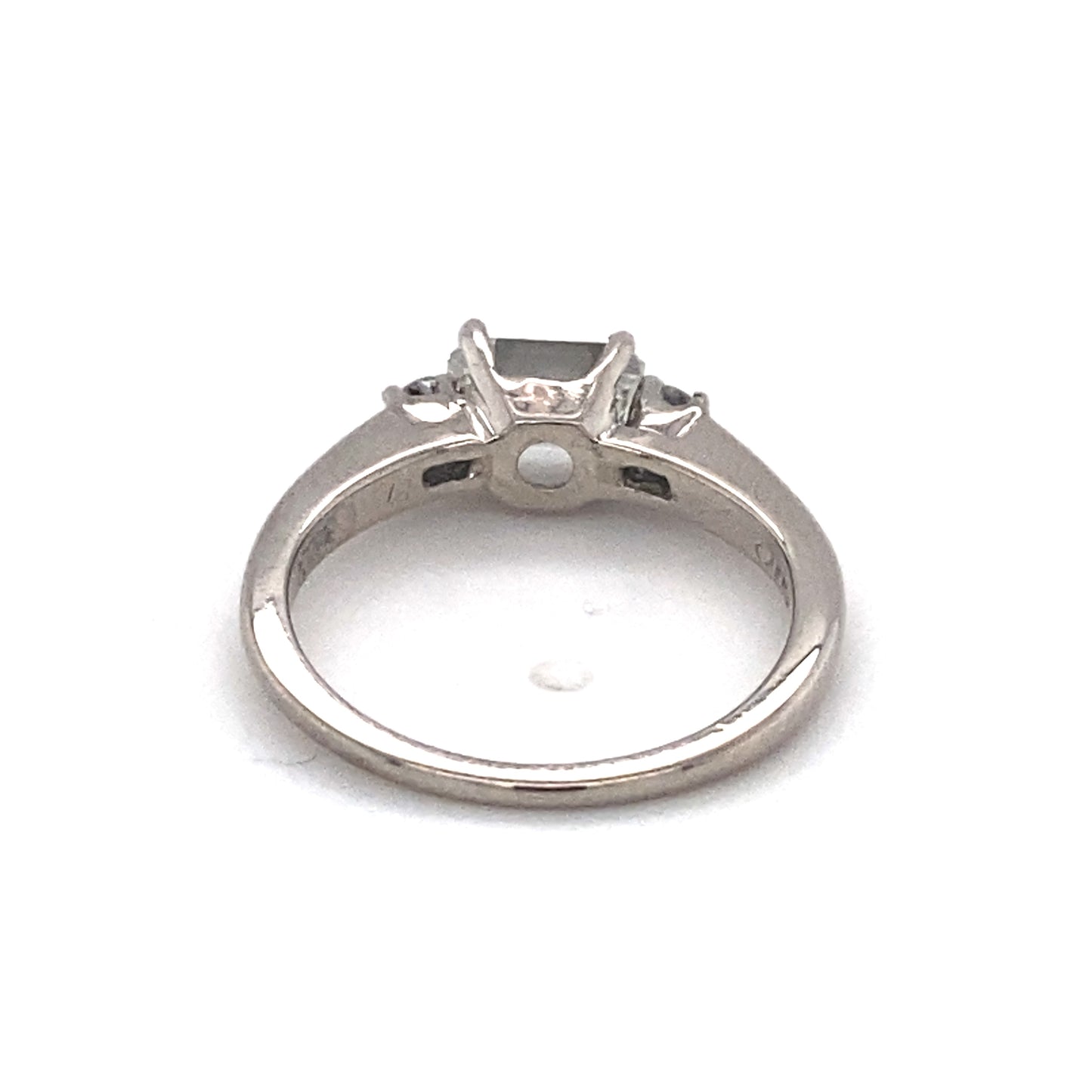 F&F Felger 0.60ct Emerald Cut Diamond Engagement Ring in Palladium
