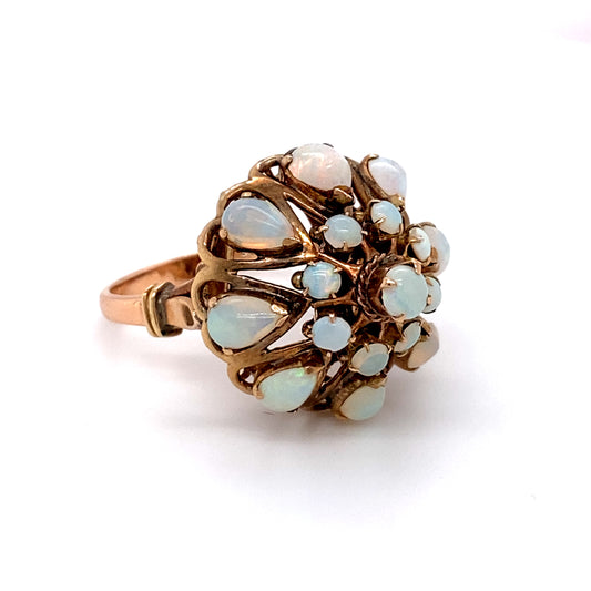 Circa 1980 4.0 Carat Opal Thai Princess Ring in 14 Karat Gold